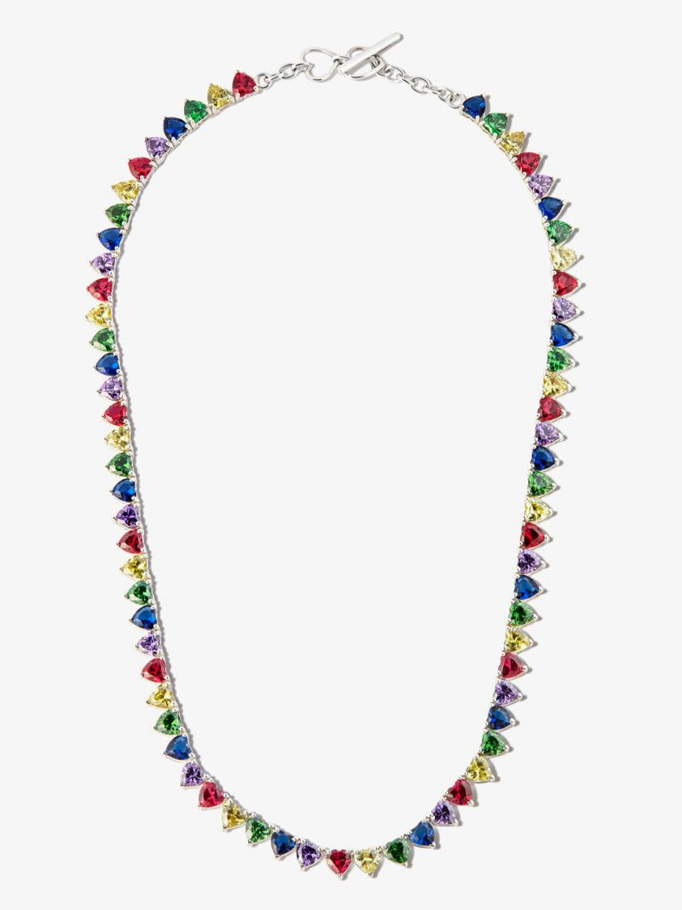 Sterling Silver I Heart Me Quartz Necklace