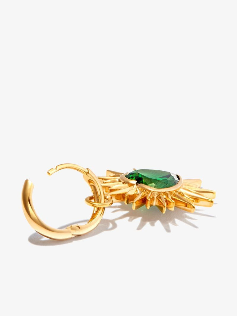 18k Yellow Gold I Heart Me Quartz Drop Earring