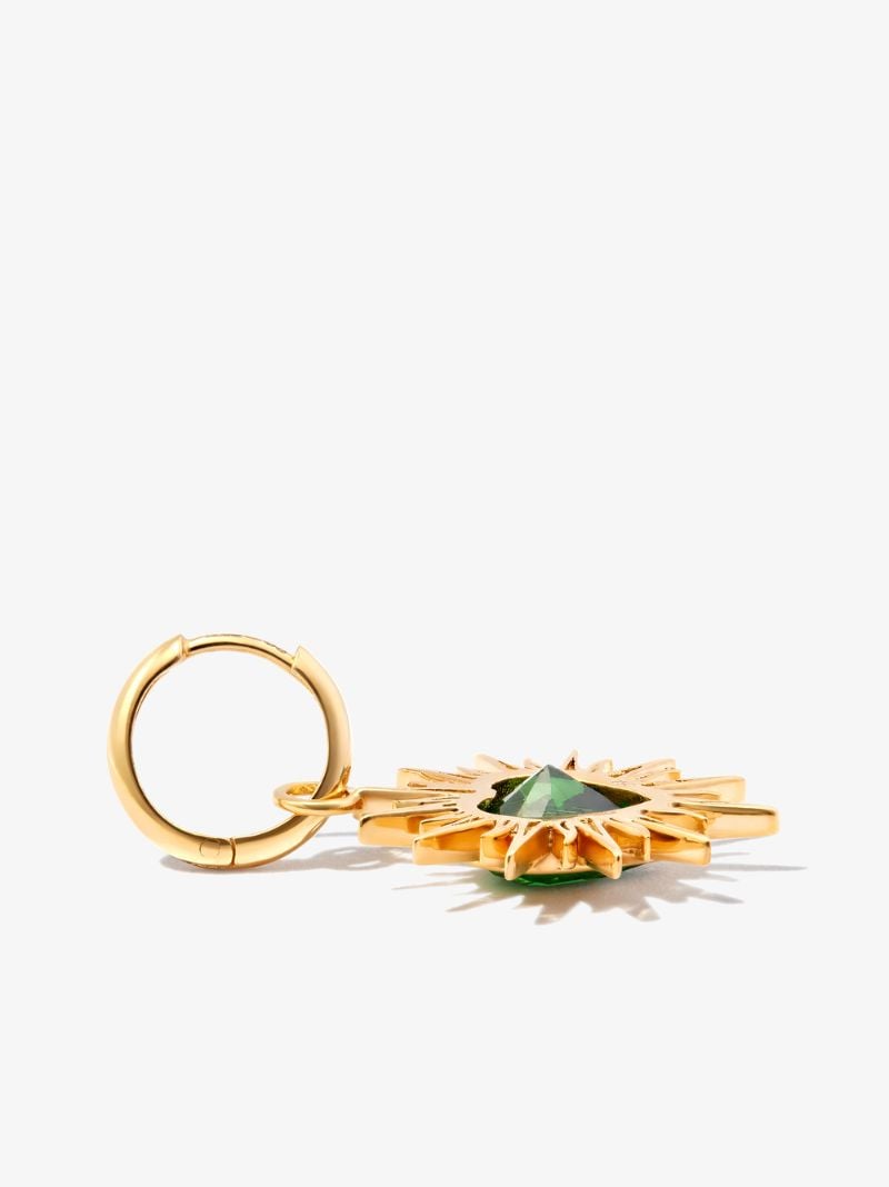 18k Yellow Gold I Heart Me Quartz Drop Earring