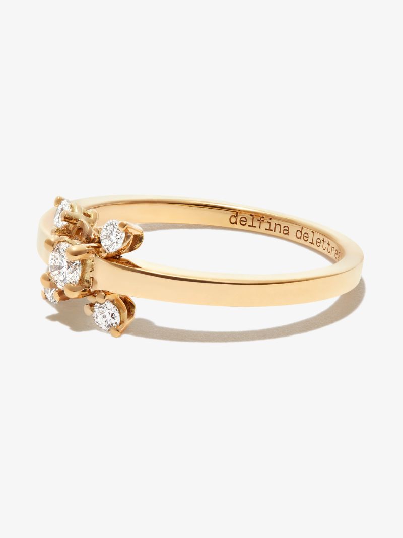 18k Yellow Gold Dancing Diamonds Ring