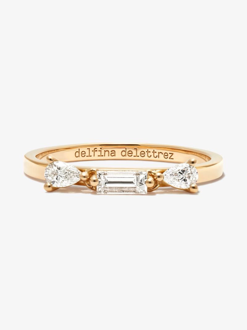 18k Yellow Gold Dancing Diamonds Ring