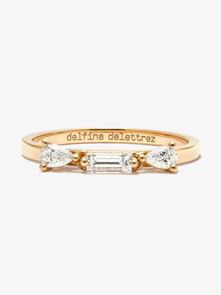18k Yellow Gold Dancing Diamonds Ring