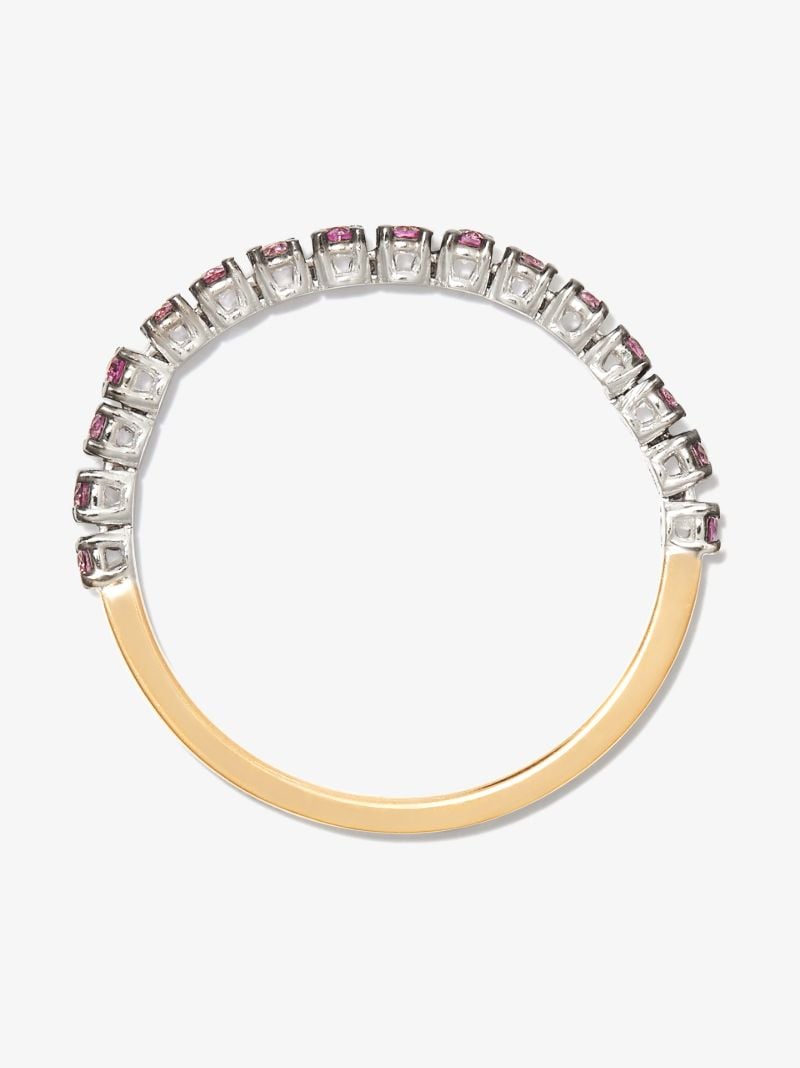 18k Yellow Gold 1987 Tennis Sapphire Ring