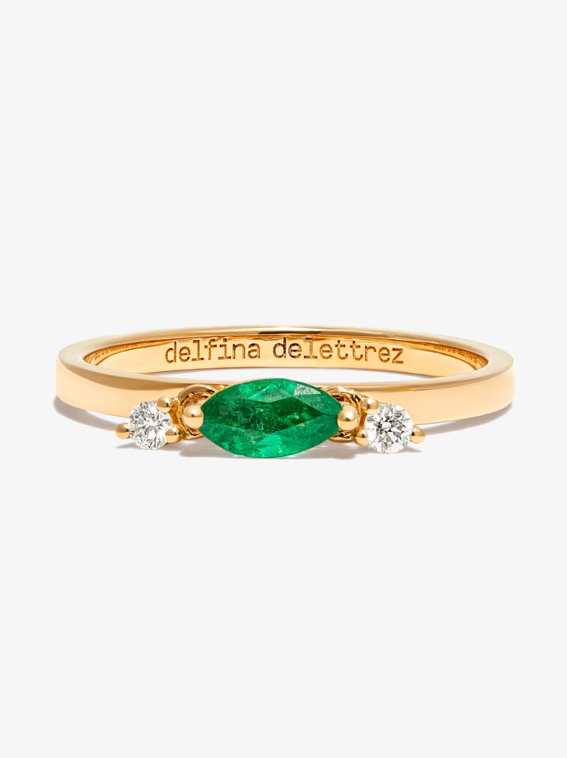 18k Yellow Gold Dancing Diamonds Ring