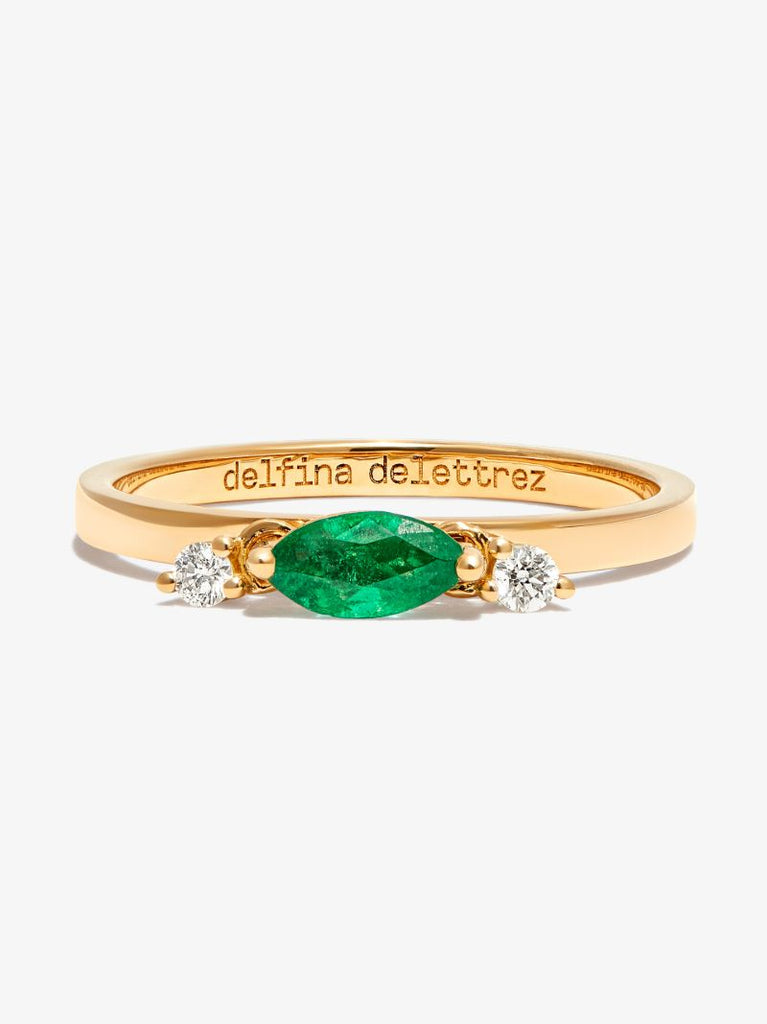 18k Yellow Gold Dancing Diamonds Ring
