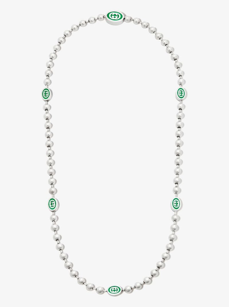Sterling Silver Interlocking G Necklace