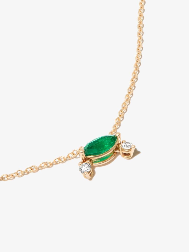 18k Yellow Gold Dancing Diamonds Necklace