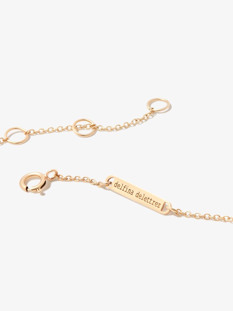18k Yellow Gold Dancing Diamonds Necklace