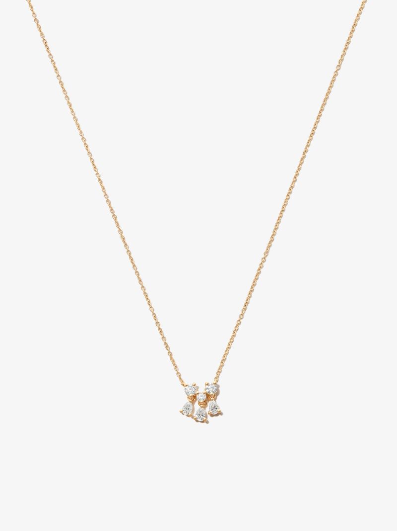 18k Yellow Gold Dancing Diamonds Necklace
