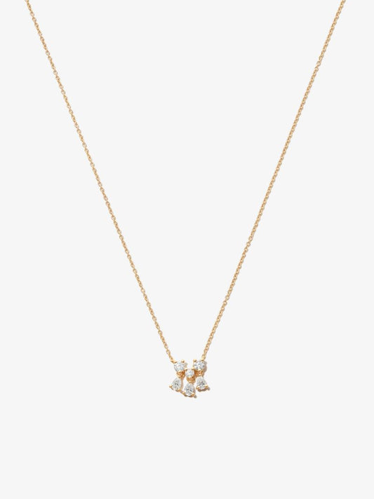 18k Yellow Gold Dancing Diamonds Necklace