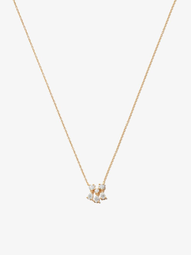 18k Yellow Gold Dancing Diamonds Necklace