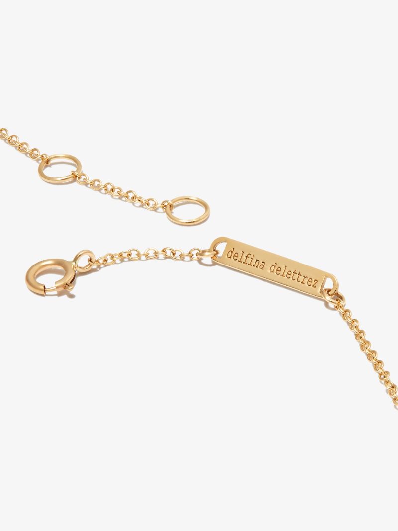 18k Yellow Gold Dancing Diamonds Necklace