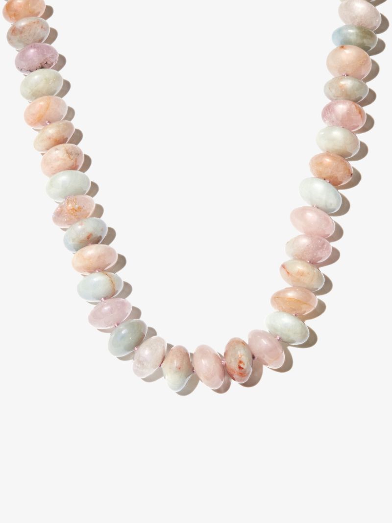 14k Yellow Gold Oracle Xl Morganite Necklace