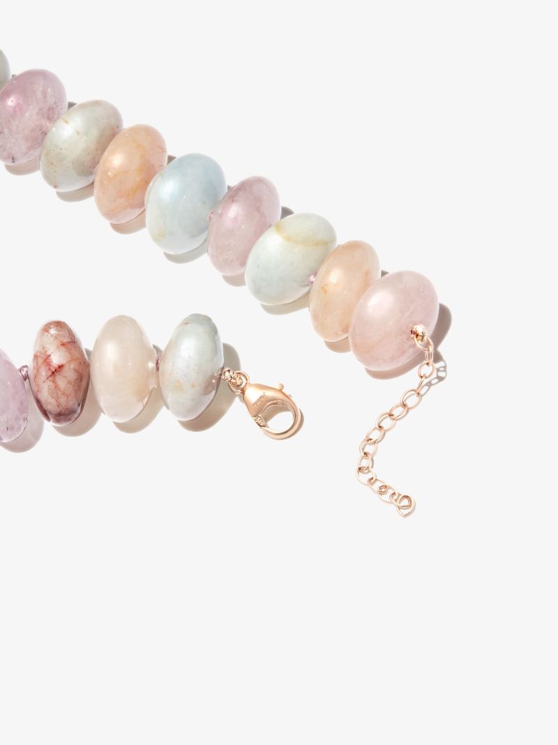 14k Yellow Gold Oracle Xl Morganite Necklace