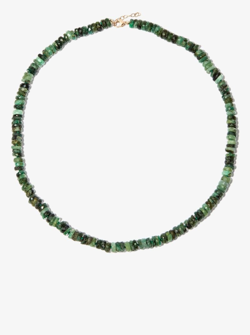 14k Yellow Gold Atlas Emerald Necklace
