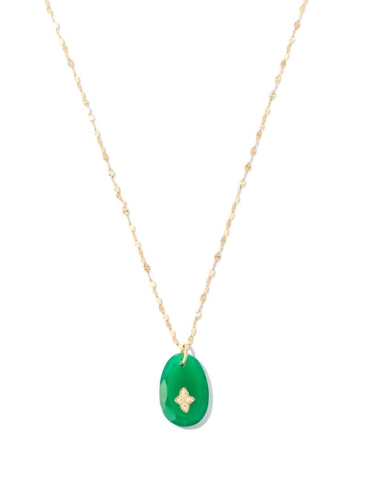 9k GaÃ_x0083_Â¯a No.1 Onyx Diamond Necklace