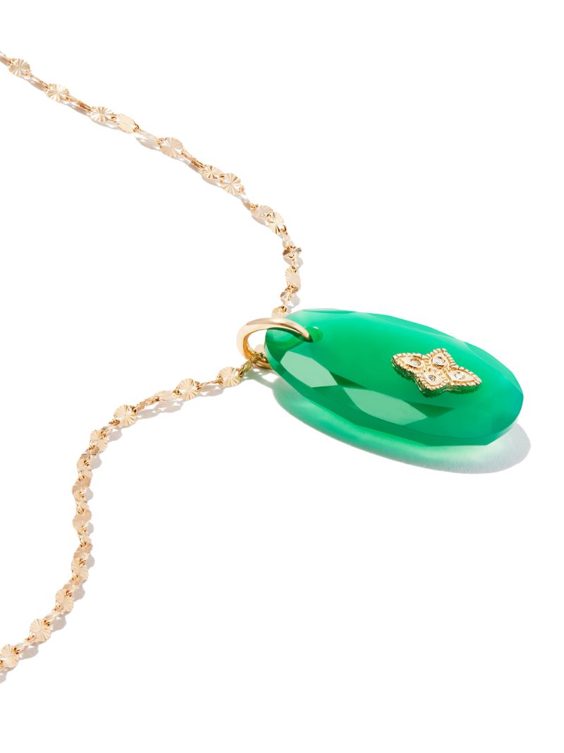 9k GaÃ_x0083_Â¯a No.1 Onyx Diamond Necklace