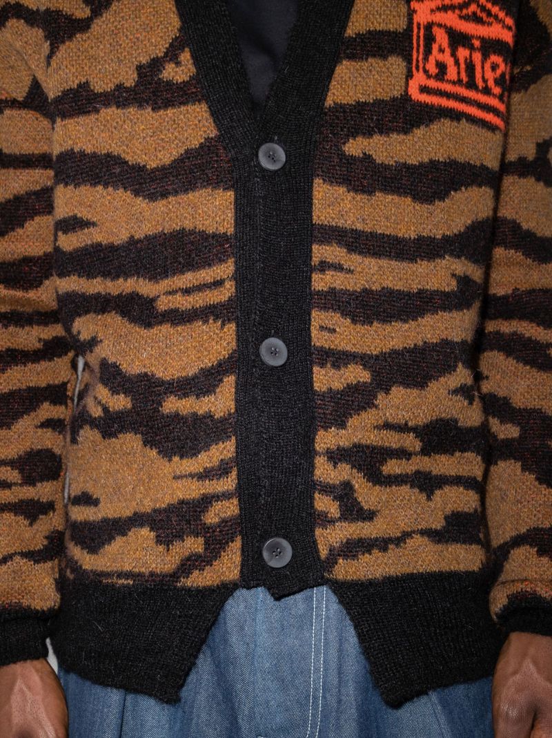 Kurt Tiger Stripe Intarsia Cardigan