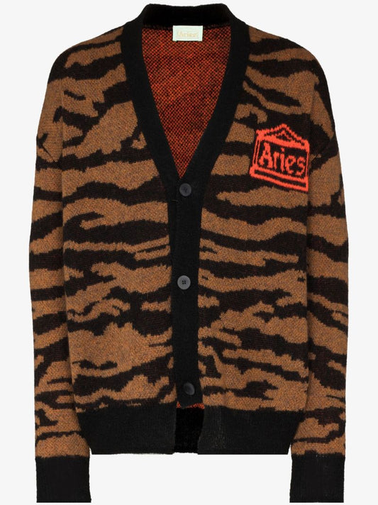 Kurt Tiger Stripe Intarsia Cardigan