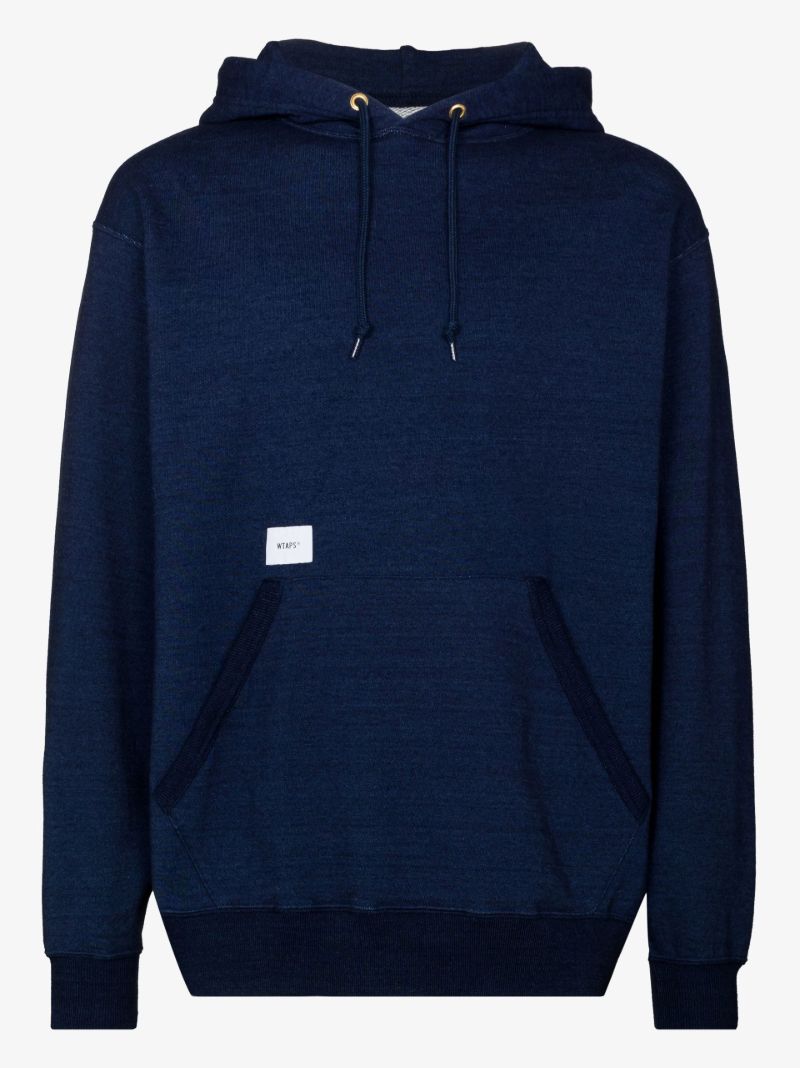 Blue Blank 02 Cotton Hoodie