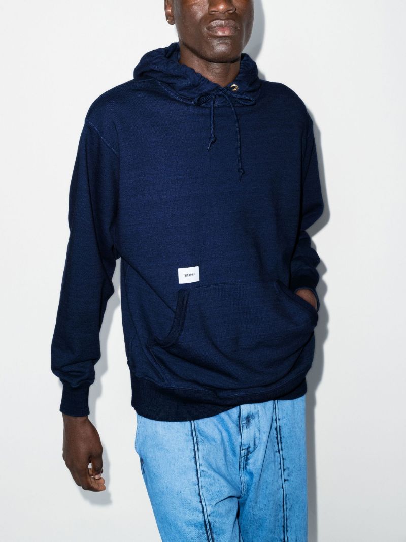 Blue Blank 02 Cotton Hoodie