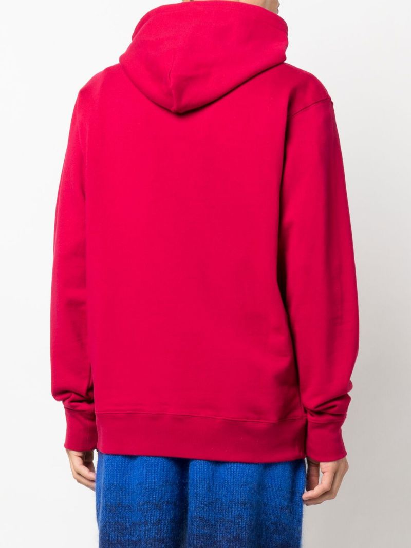 Red Paradise Logo Cotton Hoodie