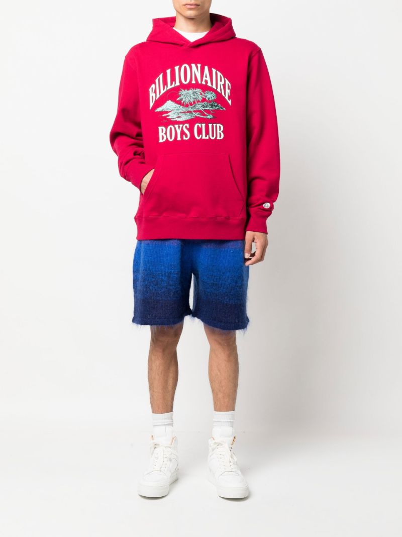 Red Paradise Logo Cotton Hoodie