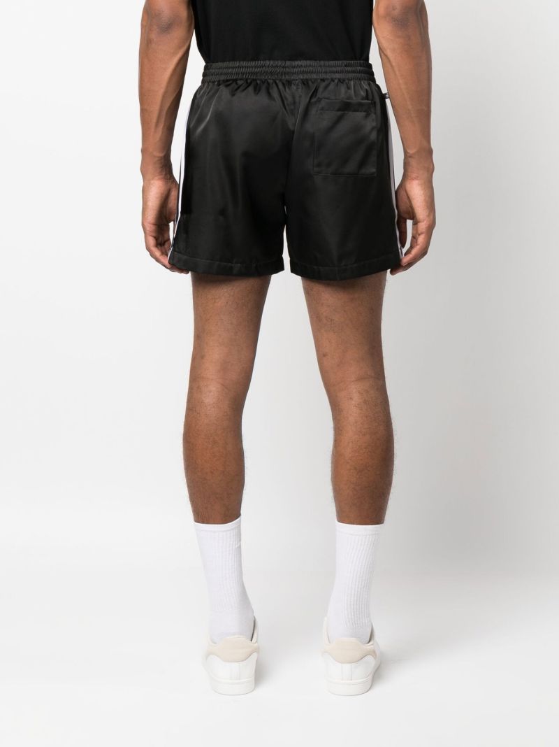 X Fb Black Nations Striped Running Shorts
