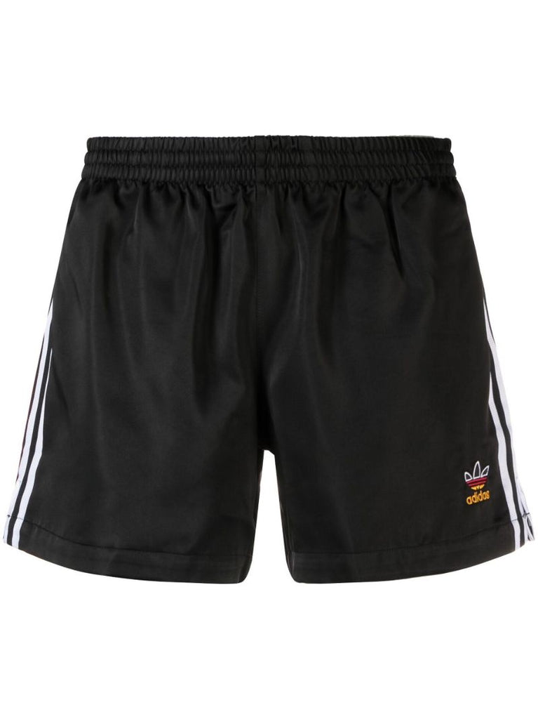 X Fb Black Nations Striped Running Shorts
