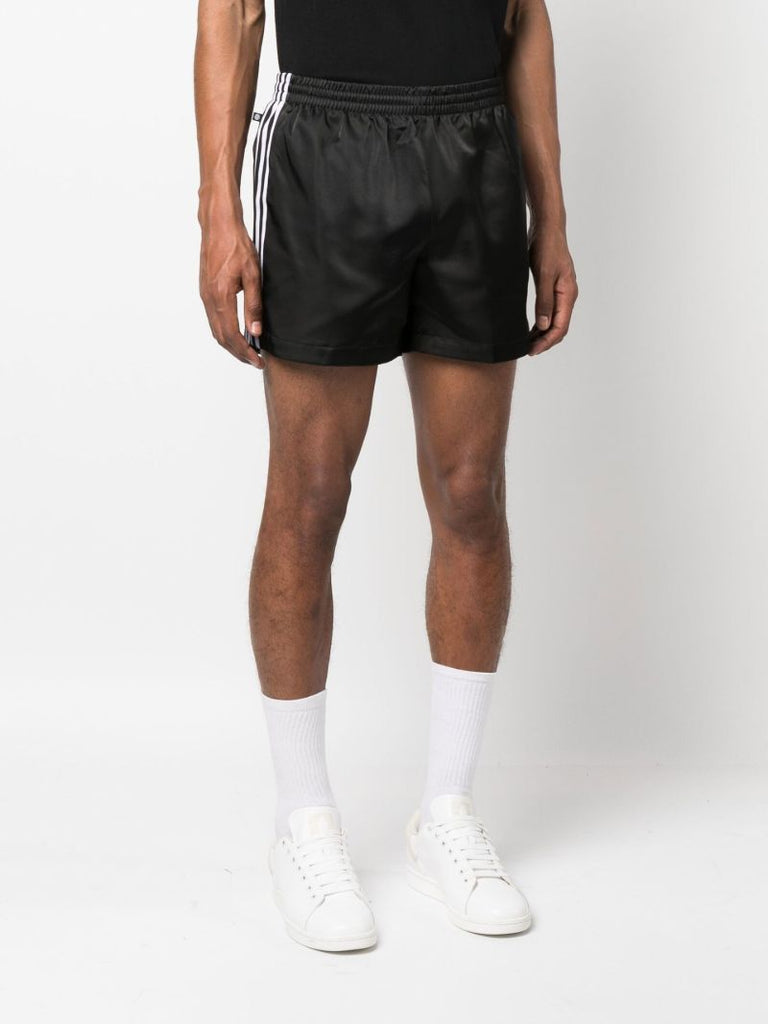 X Fb Black Nations Striped Running Shorts