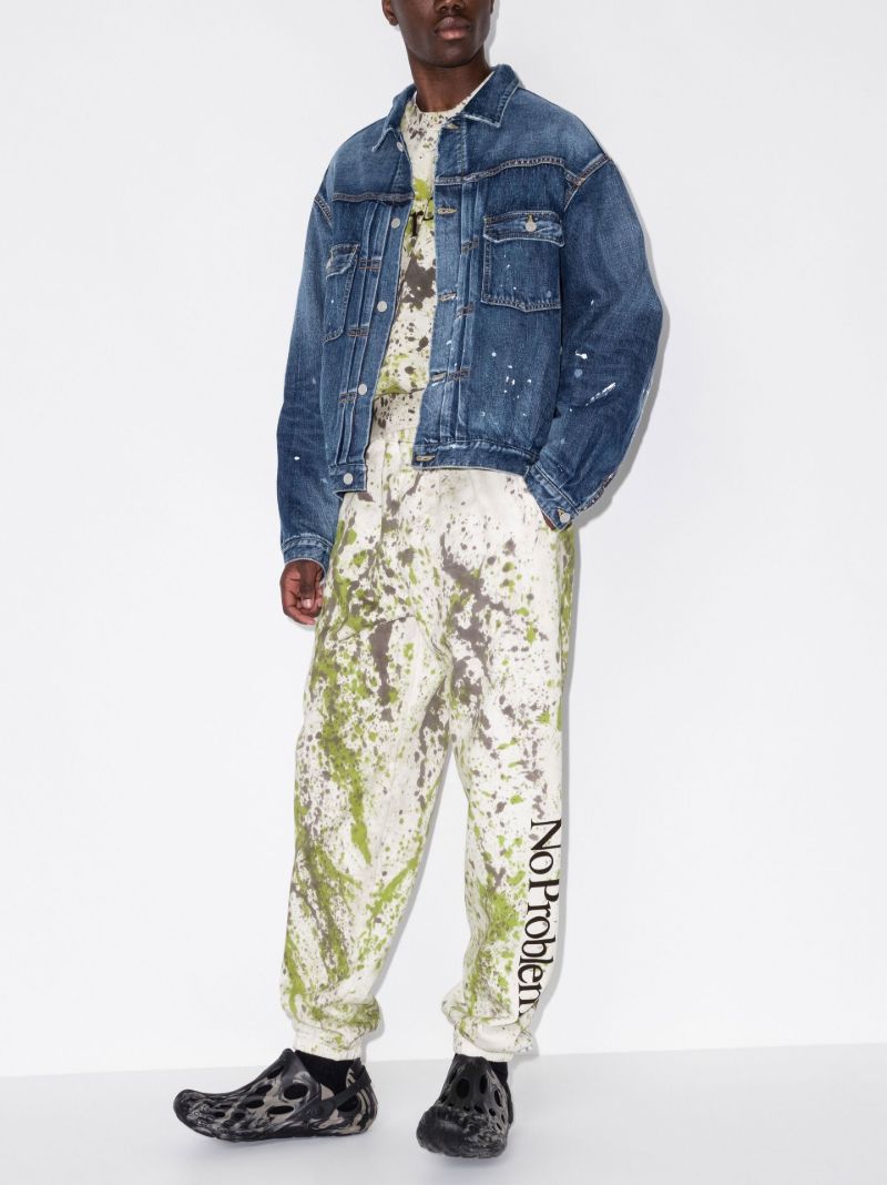 No Problemo Paint Splatter Cotton Track Pants