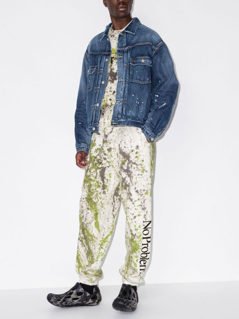 No Problemo Paint Splatter Cotton Track Pants