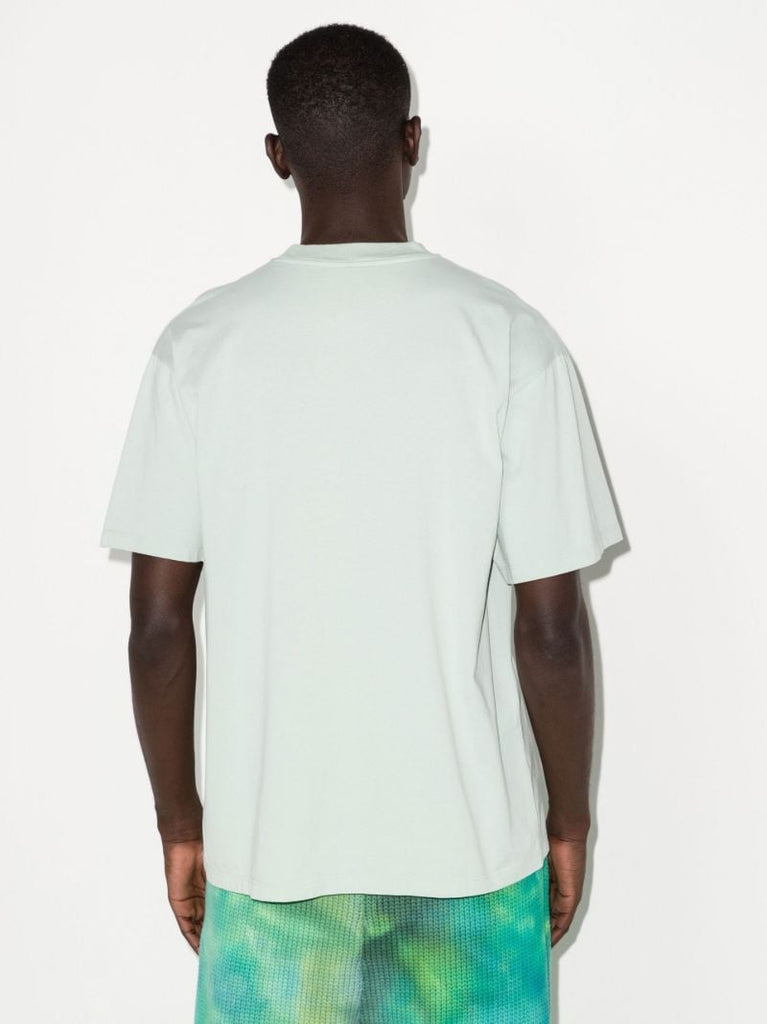 Green No Problemo Embellished Cotton T-shirt