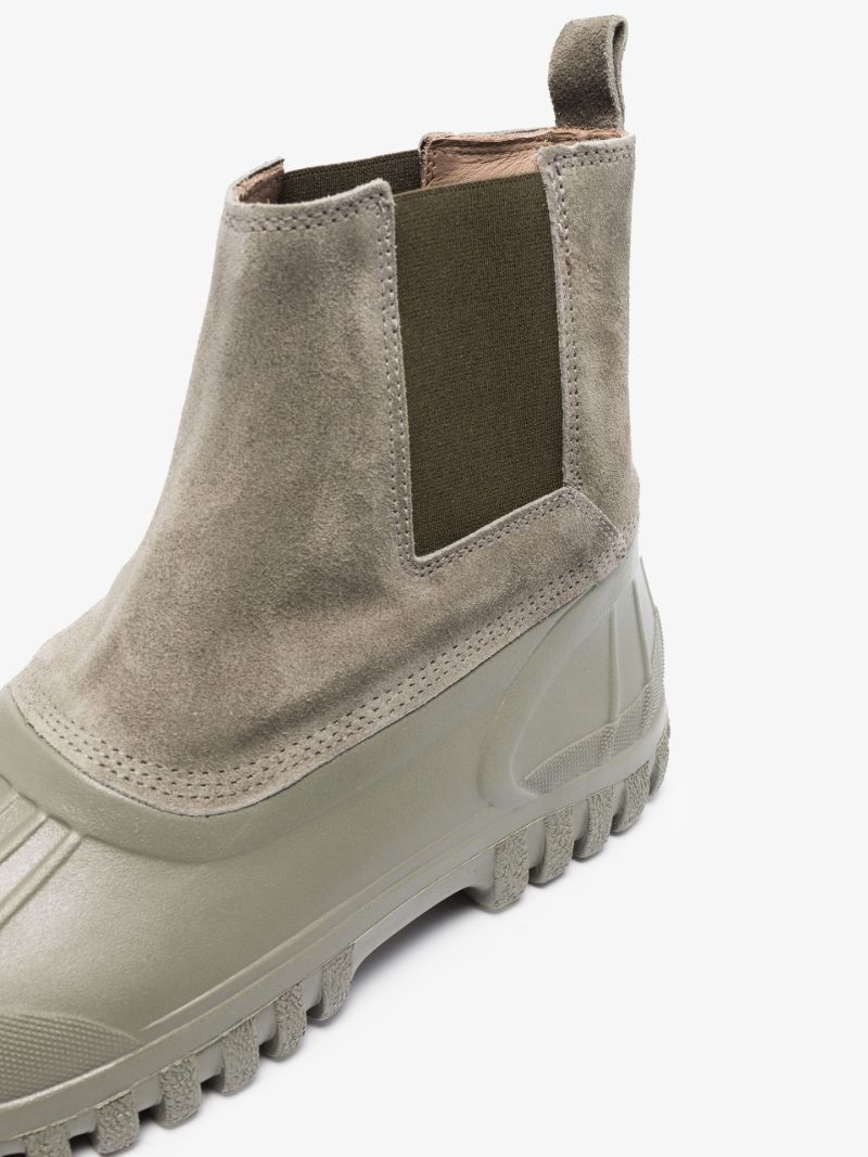 Green Balbi Suede Ankle Boots
