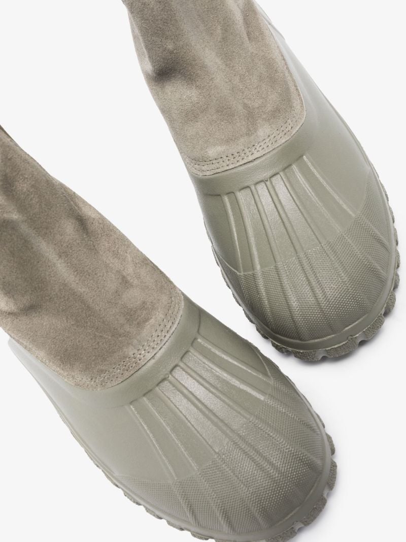 Green Balbi Suede Ankle Boots