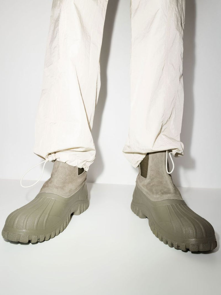 Green Balbi Suede Ankle Boots