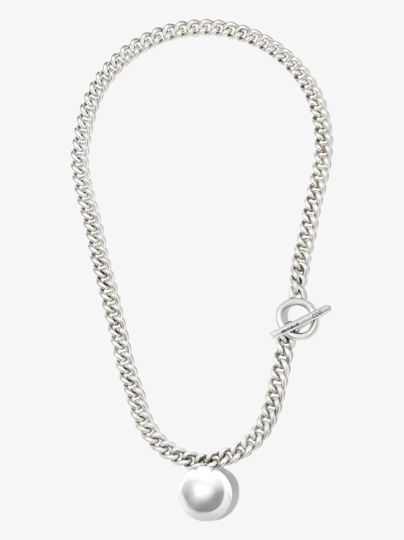 Sterling Silver Heavy Ball Chain Necklace