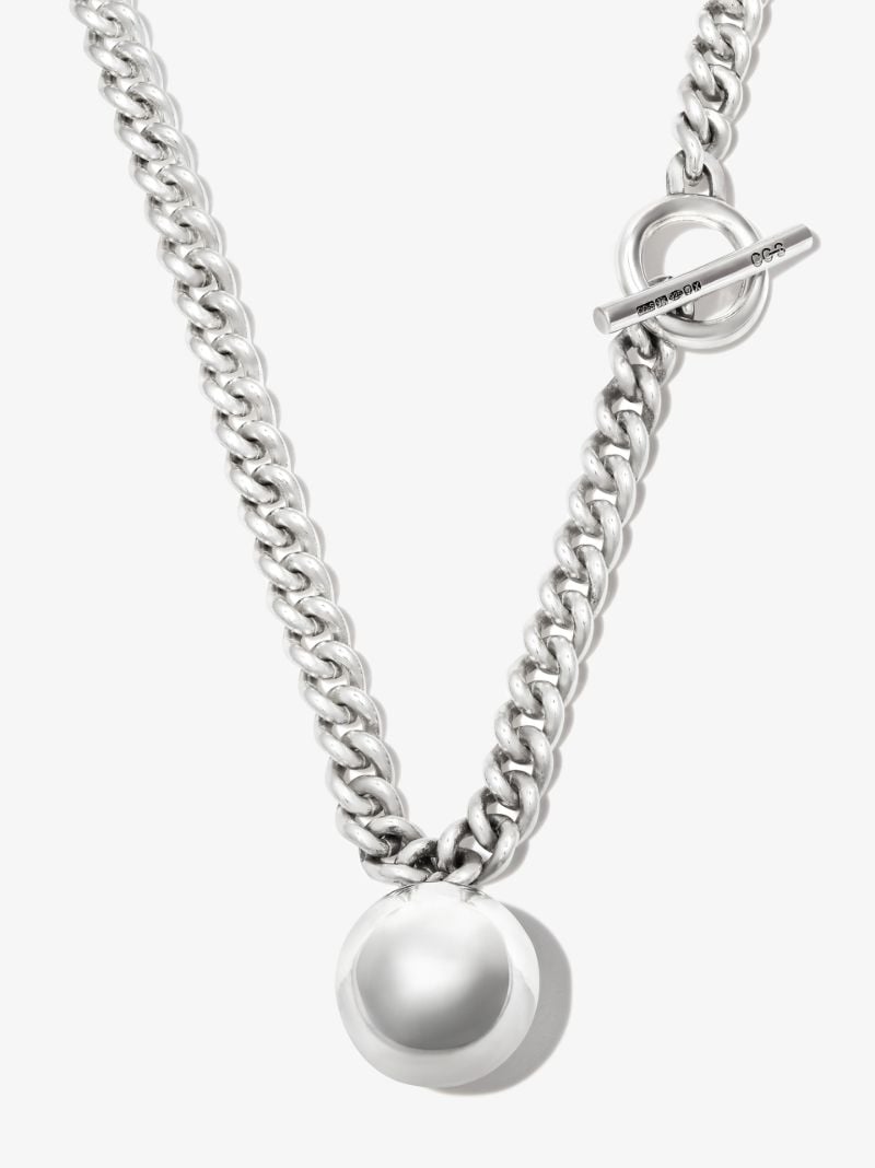 Sterling Silver Heavy Ball Chain Necklace