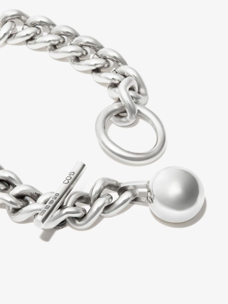 Sterling Silver Heavy Ball Chain Bracelet