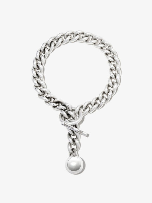 Sterling Silver Heavy Ball Chain Bracelet