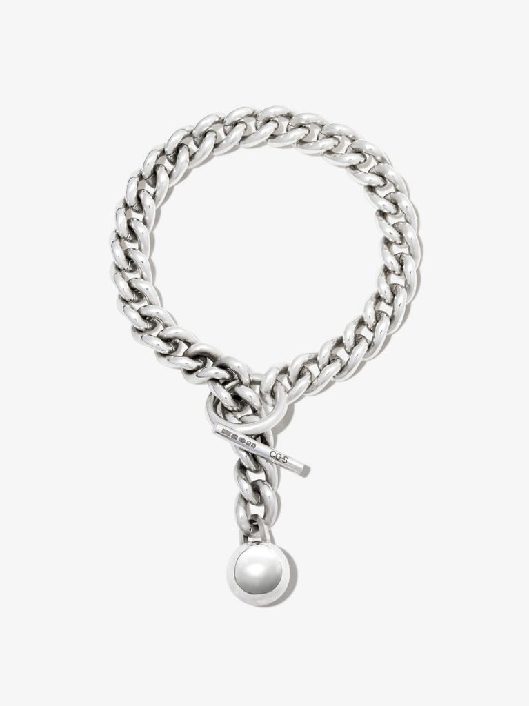 Sterling Silver Heavy Ball Chain Bracelet