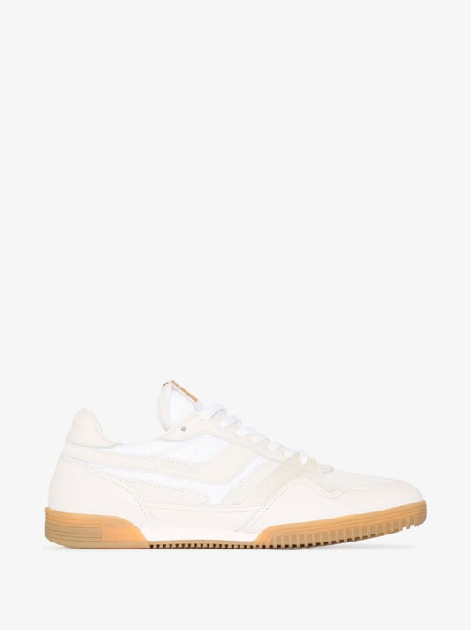 White Jackson Low Top Leather Sneakers