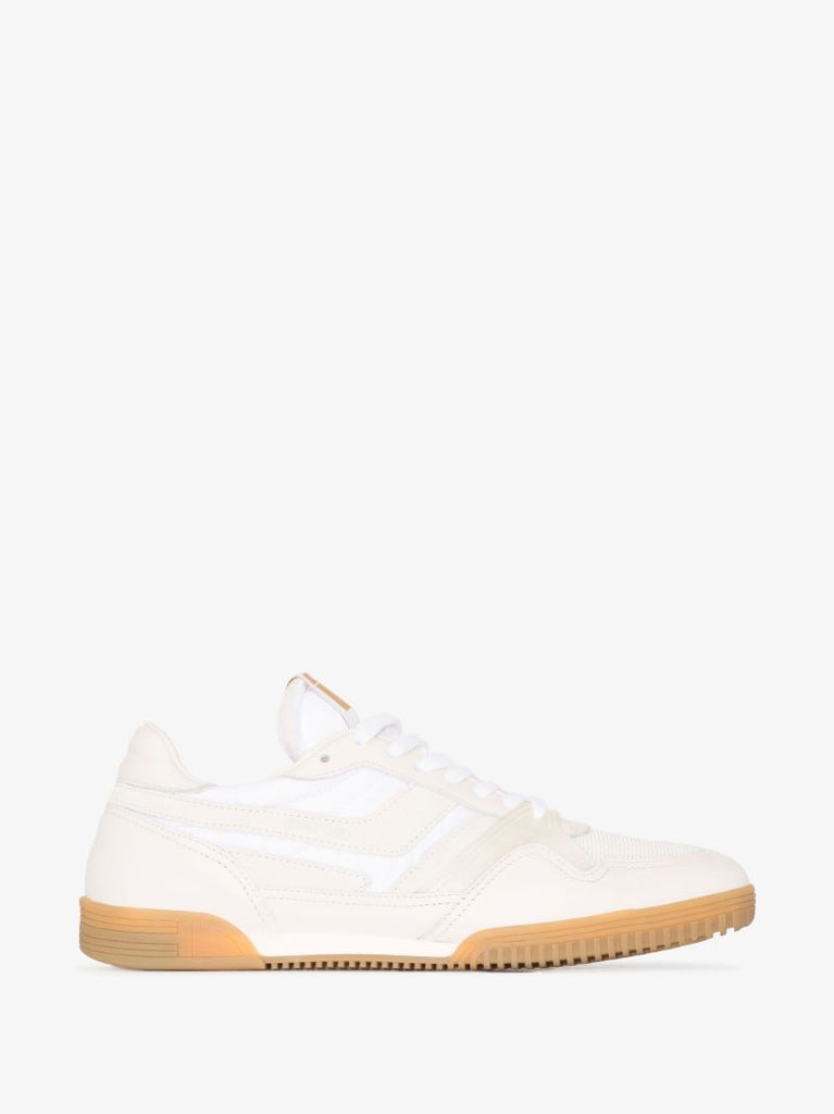 White Jackson Low Top Leather Sneakers
