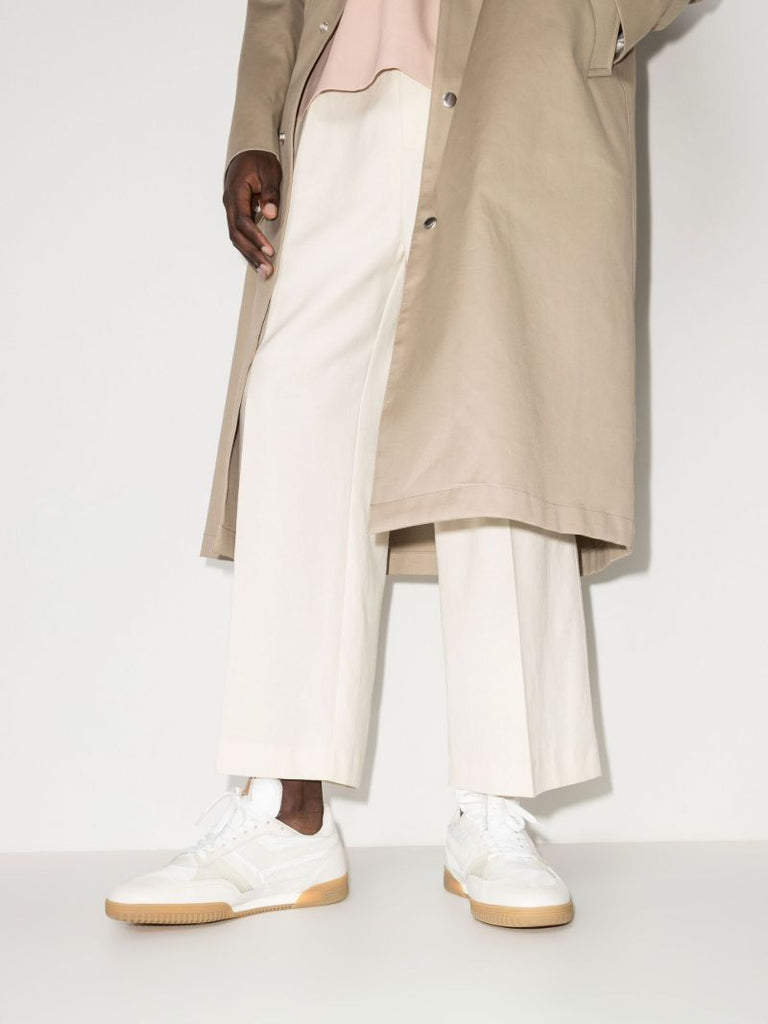 White Jackson Low Top Leather Sneakers