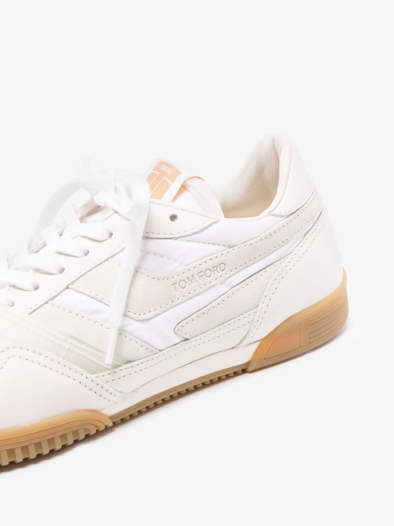 White Jackson Low Top Leather Sneakers