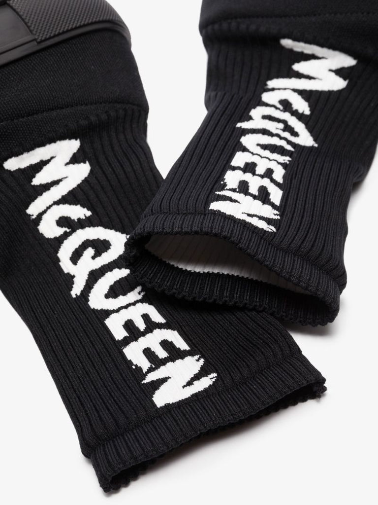 Black Tread Sock Boots