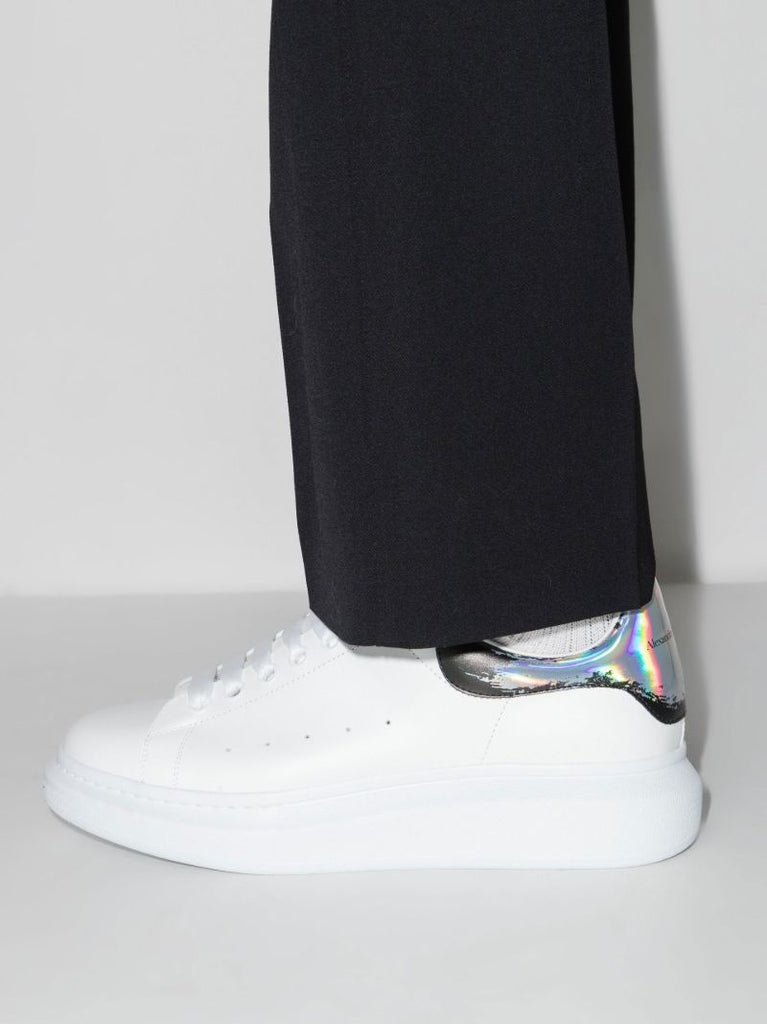 White and Holographic Oversized Sneakers