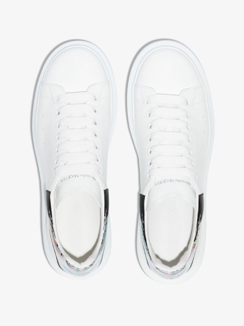 White and Holographic Oversized Sneakers