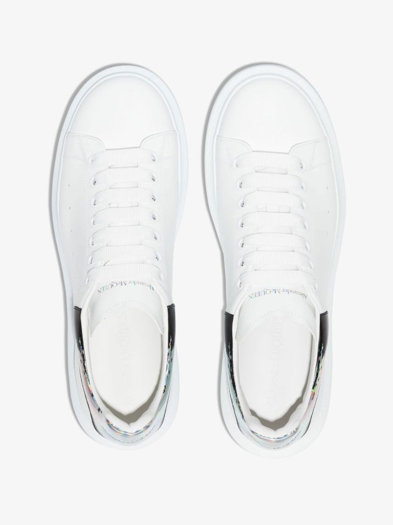 White and Holographic Oversized Sneakers