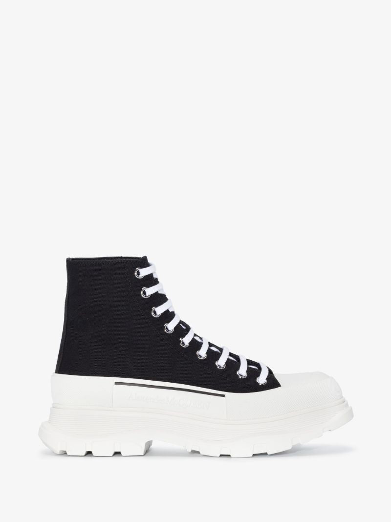 Black and White Tread Slick Boots